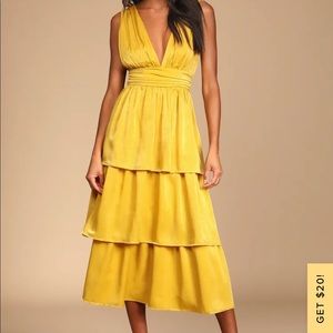 Lulus yellow dress